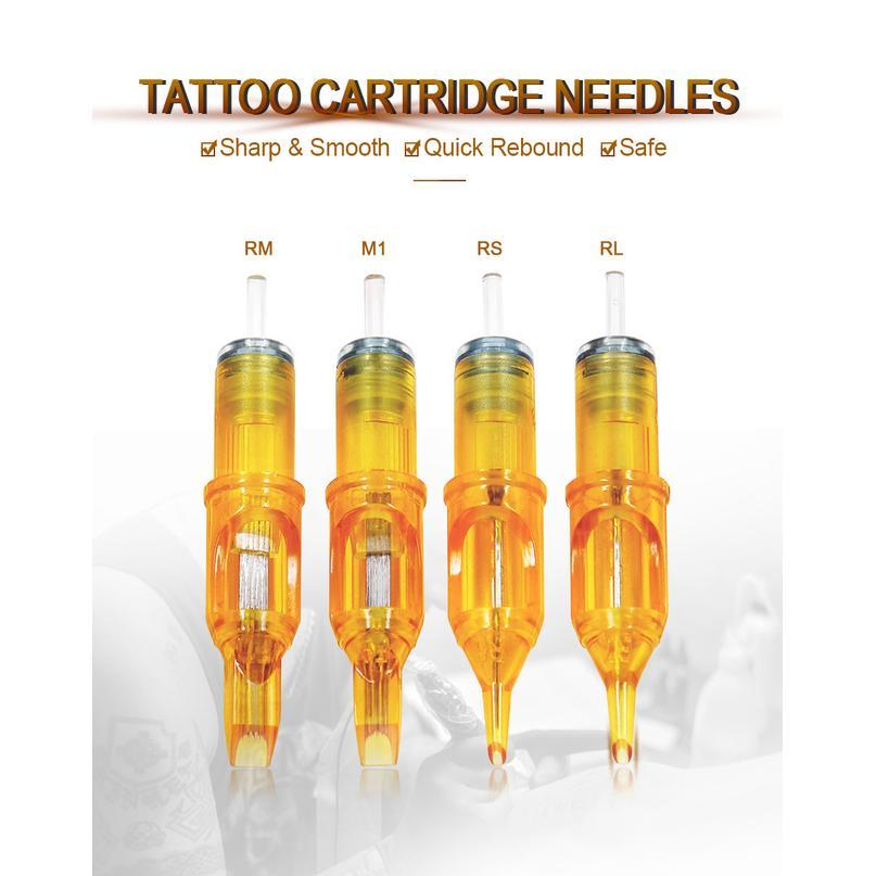 

20/50/100pcs Tattoo Cartridges Needle Rl Rs M1 Rm Disposable Sterilized Tattoo Needles For Eyebrow Tattoo Machi qylUmy