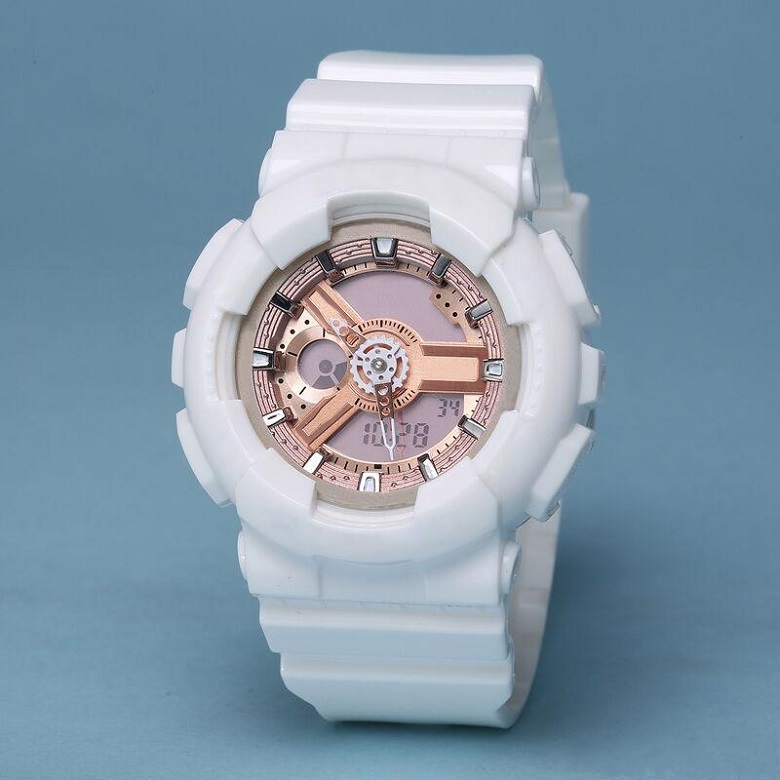 

Leisure Sports Fashion LED Digital Watch Baby Watch Waterproof and Shockproof World Time iced out watch, Slivery;brown