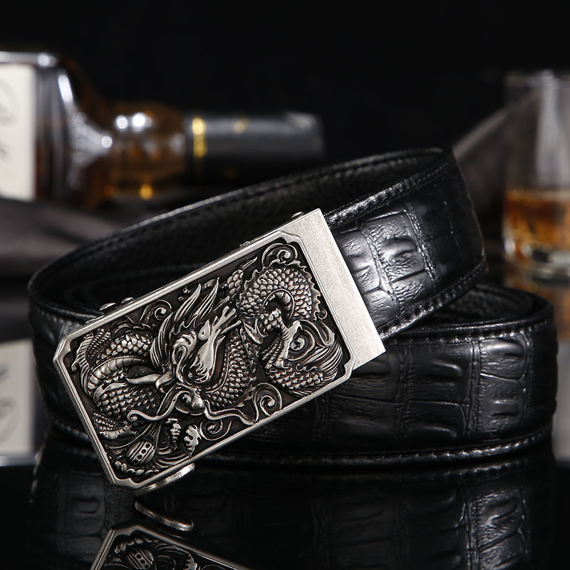 

2021 New Top Brand Blets Automatic Buckle Genuine Leather Strap Designer Male Jeans Luxury Belts for Men Ftwj, Black