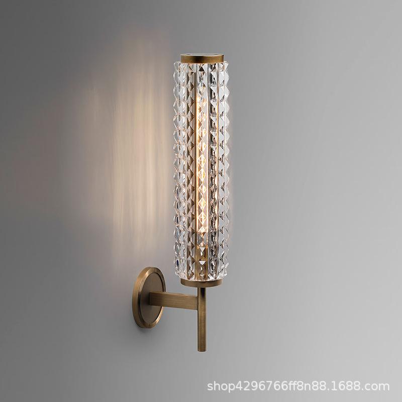 

All copper light luxury living room TV cabinet background wall bedroom bedside lamp bathroom mirror front wall lamp LB101214