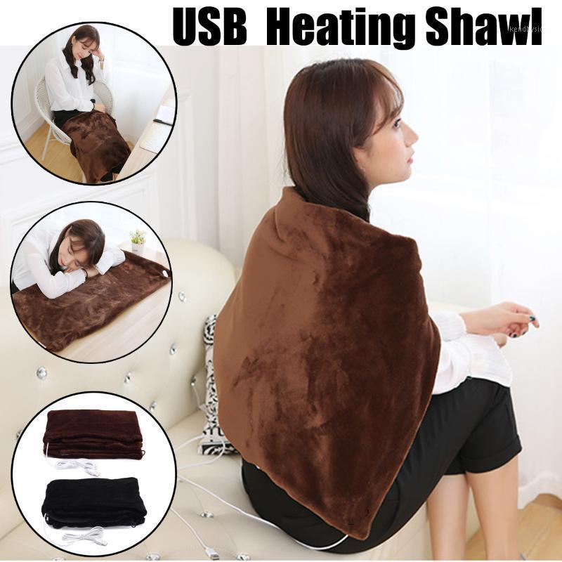 

Electric Warming Heating Blanket Pad Shoulder Neck Mobile Heating Shawl Soft USB 5V Ourdoor/Indoor Heated Shawl for Home/Car1