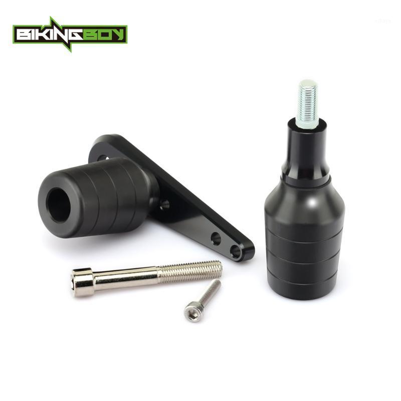 

BIKINGBOY For ZX6R Ninja 2007 2008 07 08 Full Set Left Right Frame Sliders Crash Protector Pads1