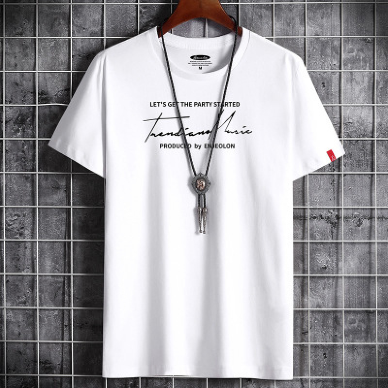 

2020 Newest T Shirt Fitness White O Neck Man T-shirt For Male Tshirts -5XL Men Clothing T-shirts Mens, Sky blue