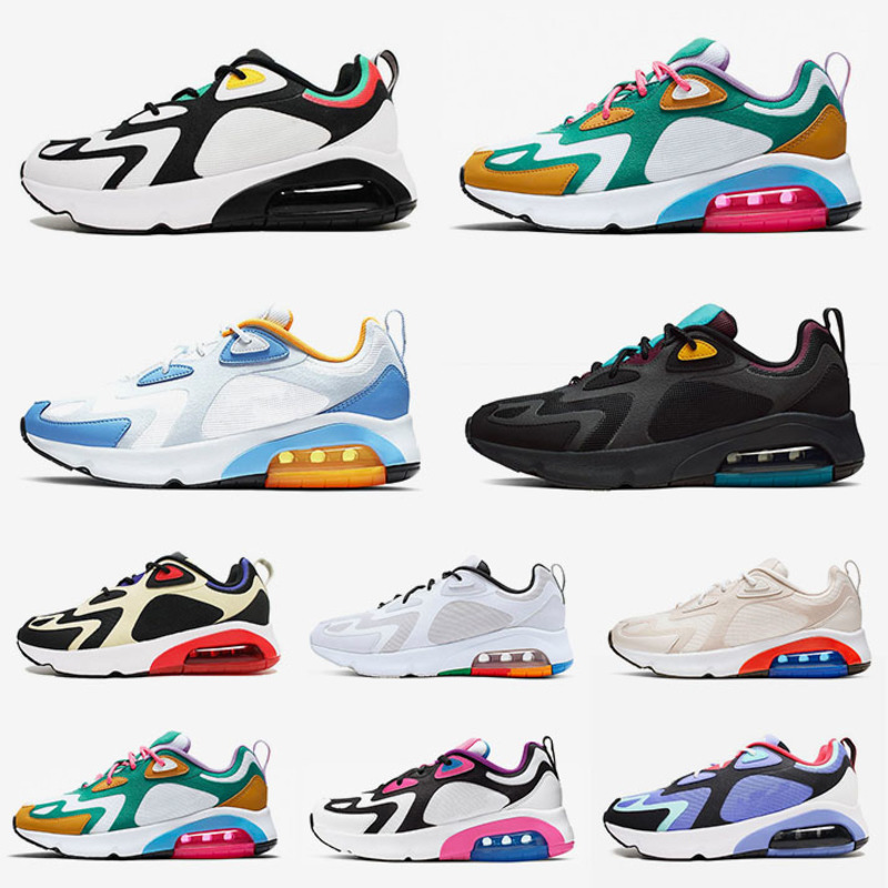 

Hot Designer 200 Running Shoes for Men Trainers White Black Bordeaux University Blue Hyper Pink Metallic Silver Womens Sneakers Nik Size 12, A1 36-40 white hyper pink black