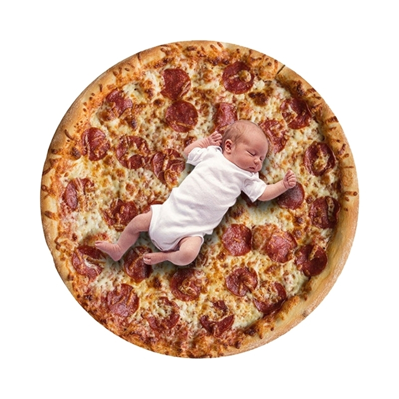 

high quality Pizza Burrito Baby Blanket Flour Tortilla Swaddle Blanket Sleeping Swaddle Wrap LJ201014, Yumi