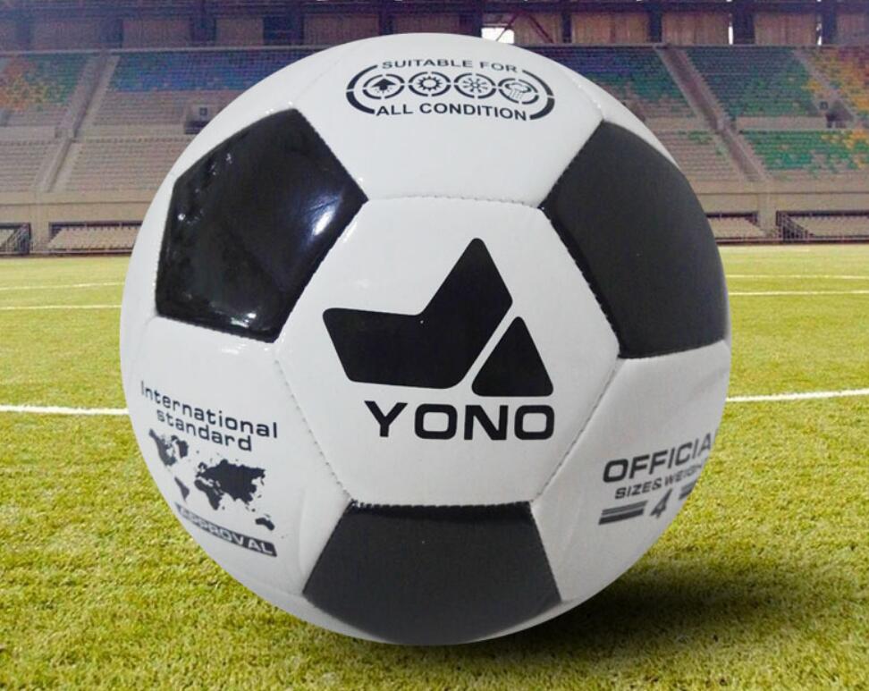 

Wholesale machine stitched adult TPU No.4 football, customizable logo black and white American World Cup football 04