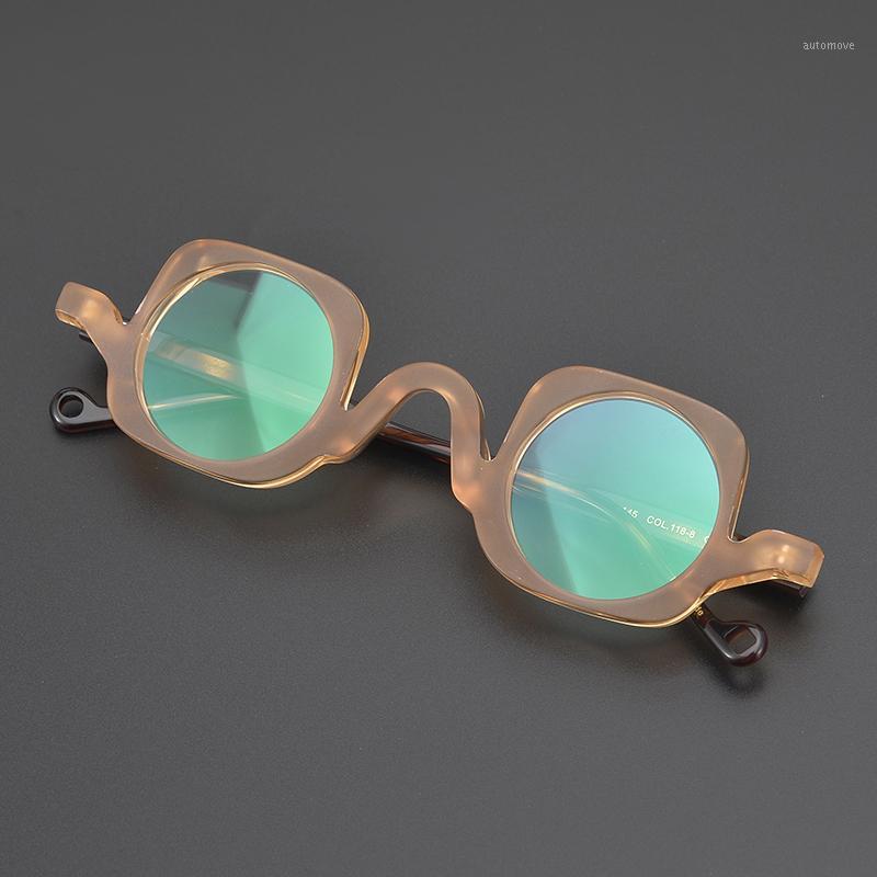 

Vintage Acetate Glasses Frame Round Men Women Myopia Prescription Optical Eyeglasses Small Spectacles Frame Eyewear1