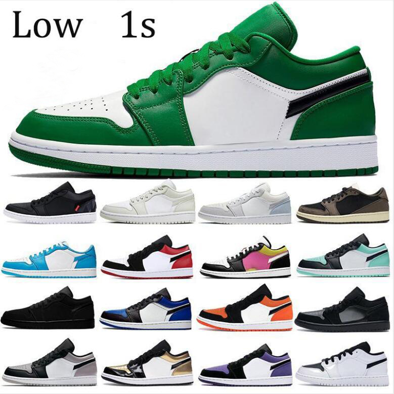 

Mens 1 Basketball Shoes Low OG 1s Womens Game Royal Gym Red Banned Bred Chicago Black Toe Court Purple Pine Green UNC Sneakers