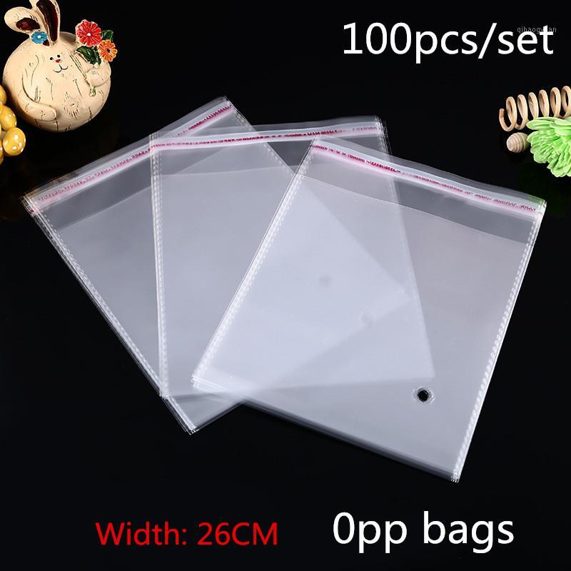 

100pcs 26CM Wide Transparent Self-adhesive Cello Cellophane Bag Single Suit Or Pajamas, Bedding Packaging, Resealable Bag1