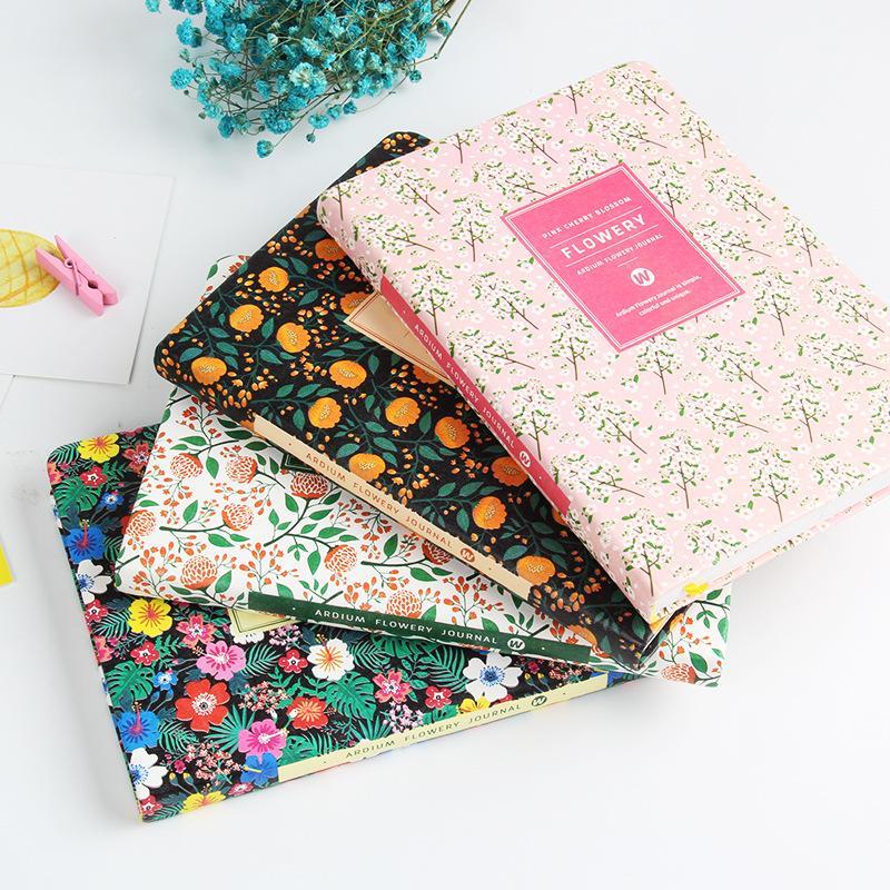 

New Arrival Cute PU Leather Floral Flower Schedule Book Diary Weekly Planner Notebook School Office Supplies Kawaii Stationery1