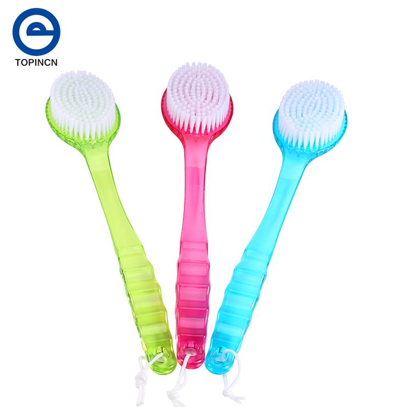 

Soft Bath Body Brush Long Handled Cleaning Round Brushes Skin Massage Brush Health Care Bath Brushes Body Accessories