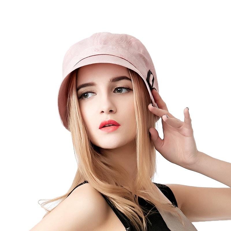 

Wide Brim Hats Arrival Female Sun Hat Adult Summer Beret Cap Girls All-match Sunshade Outdoor Students Travel Leisure B-7747, Blue