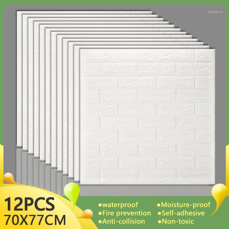 

3D Wall Stickers Home Decor Living Room Imitation Brick Self-adhesive Wallpaper Waterproof Panels Bedroom Kitchen TV Backdrop1