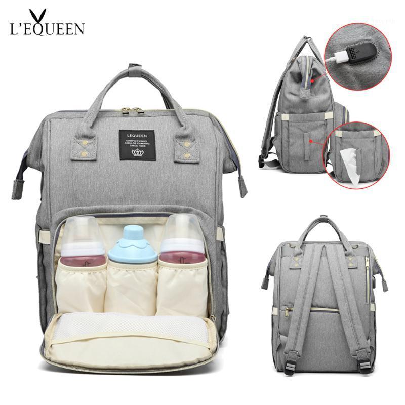 

Diaper Bag Waterproof Mom Maternity Nappy Bag Backpack with USB charging port Large Capacity Nursing Baby Care Stroller1, Black
