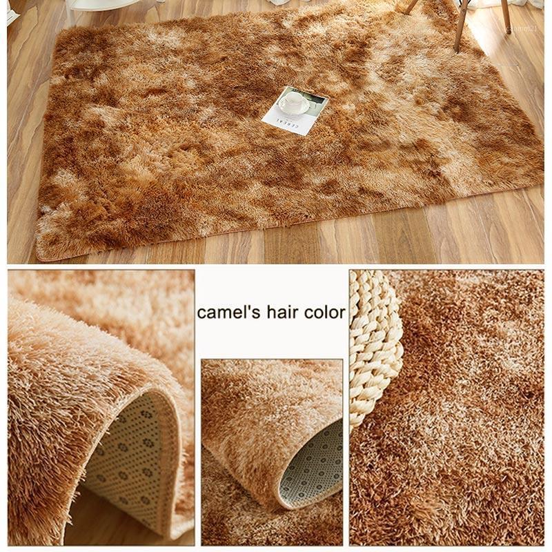 

Carpet Floor Fluffy Rugs Multicolored 160x120cm Home Mat Living Room Polyester Fiber Tie-Dyed Anti-Skid Warm Area Rug Sofa1, Deep gray