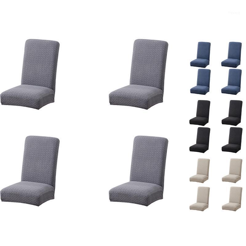 

4-Piece Dining Chair Cover Twill Seat Protection Kitchen Chair Hotel1