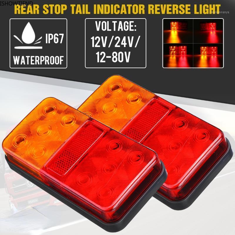 

Emergency Lights 12V 24V LED Tail Light Turn Signal Indicator Stop Lamp Rear Brake For Truck Trailer Caravan Car Universally 2PCS