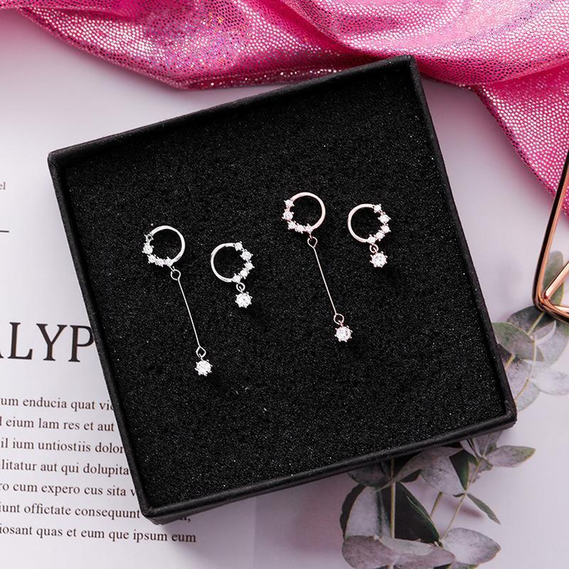 

Simple Cold Style Zircon Earrings Geometric Round Small Drop Earrings for Girl Women Fashion Accessories Jewelry1