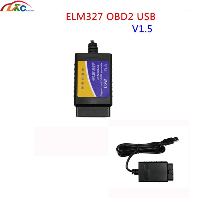 

100pcs/lot DHL ELM 327 USB v1.5 V04HU OBD2 Scanner Code Reader USB Interface Car Auto Fault Diagnostic Scanner Free shipping1