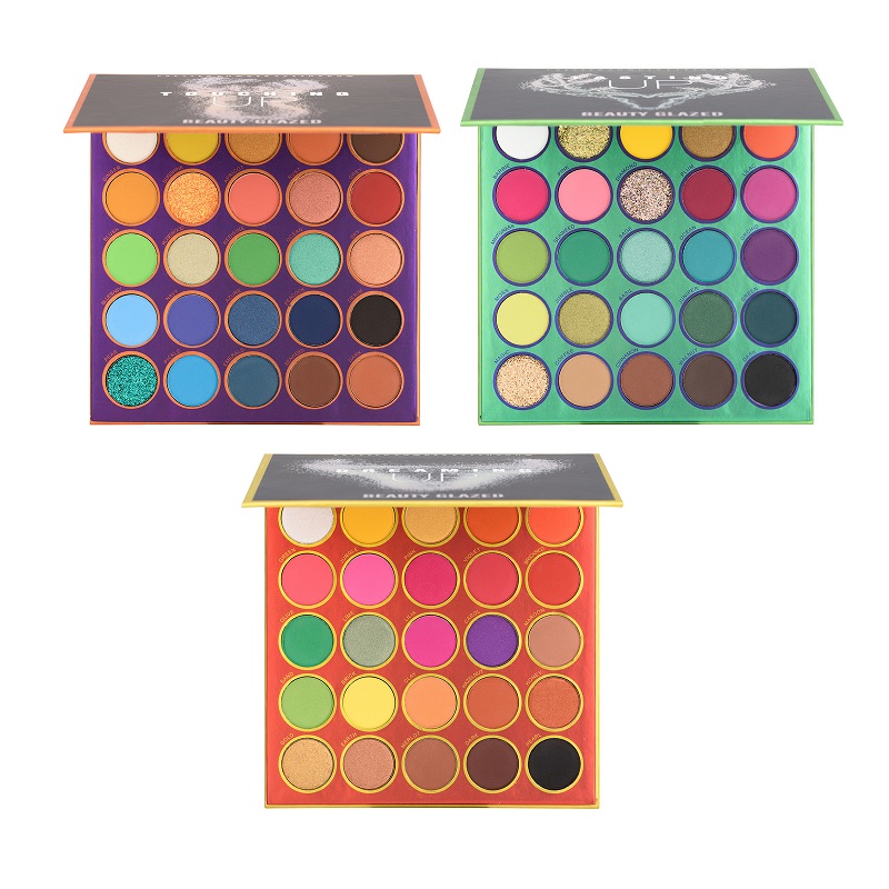 

Beauty Glazed 25 Color Eyeshadow Palette Make Up Cosmetic Highlight Matte Pearlescent Shimmer Eye Shadow Eyes Makeup
