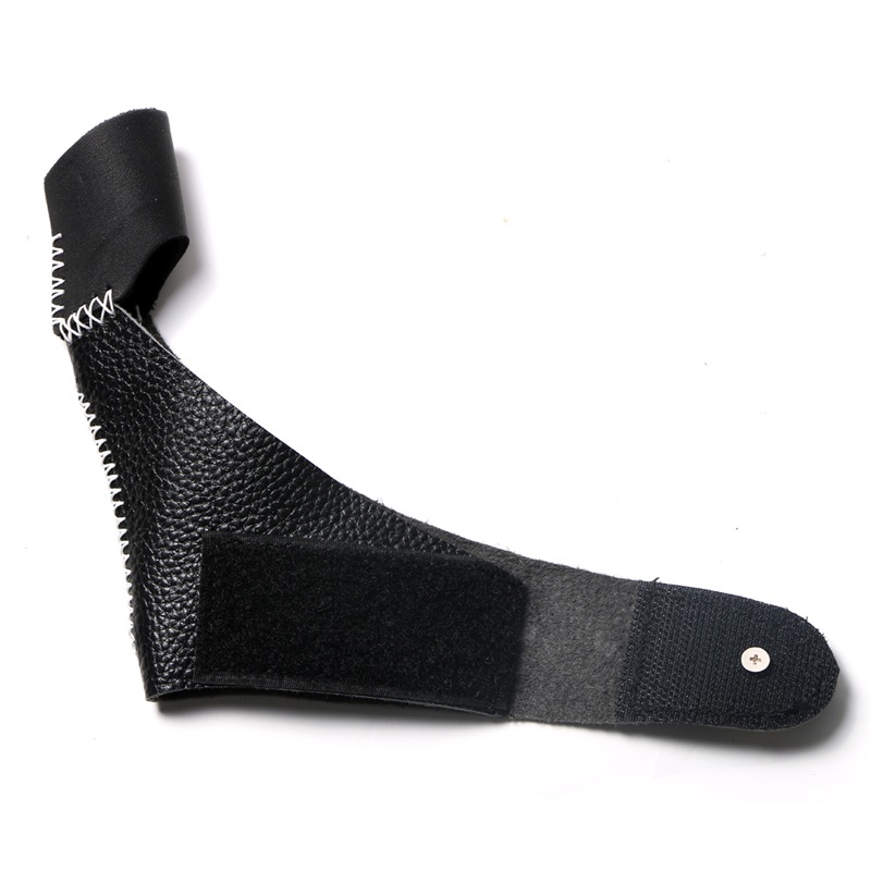 

Leather Archery Thumb Protector Guard Ring Tab On For Hunting Shooting Arrow Bow Bandage Gloves