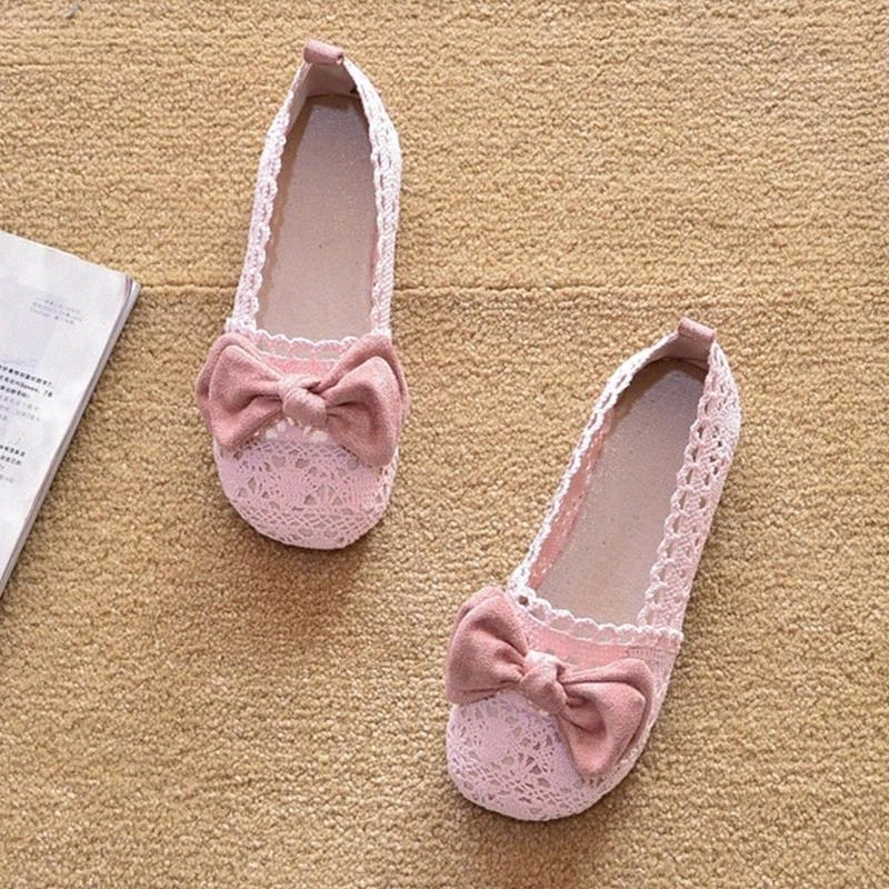 

2020 Summer Shoes Women Flats Casual Woman Slip-on Mesh Shoes Breathable Ladies Flat Footwear Beige Pink A2381 #xB8Z