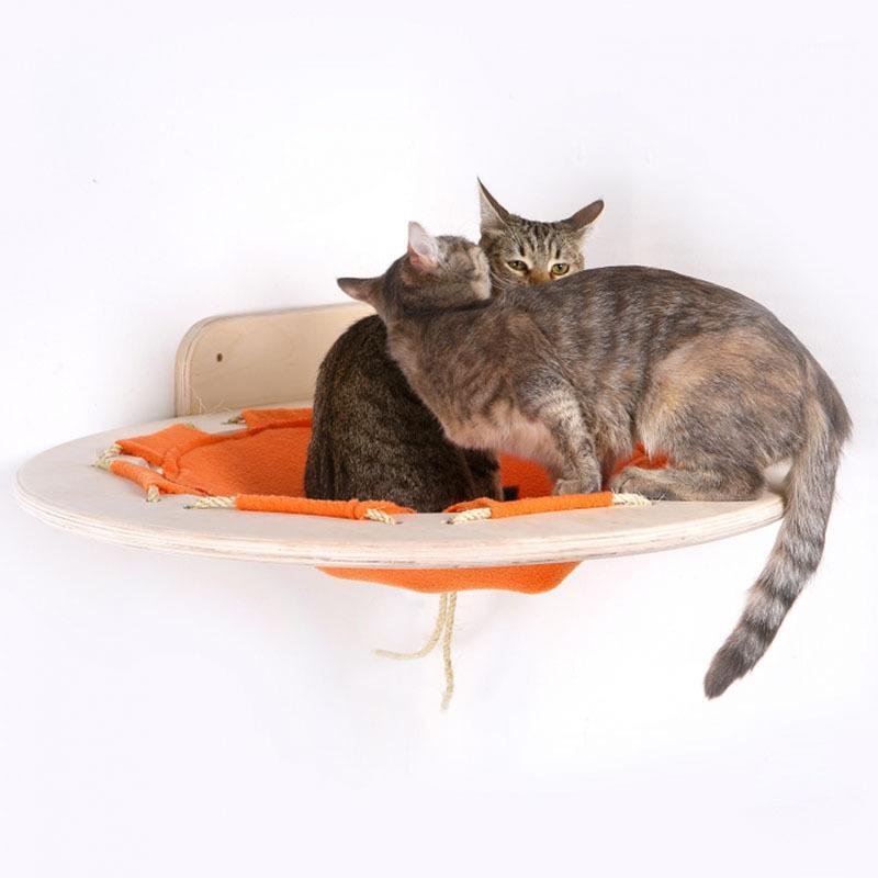 

Wall-mounted Cat Wall Solid Wood Cat Springboard Jumping Platform Climbing Frame Pine Wall Corner Litter Pet Supplies1