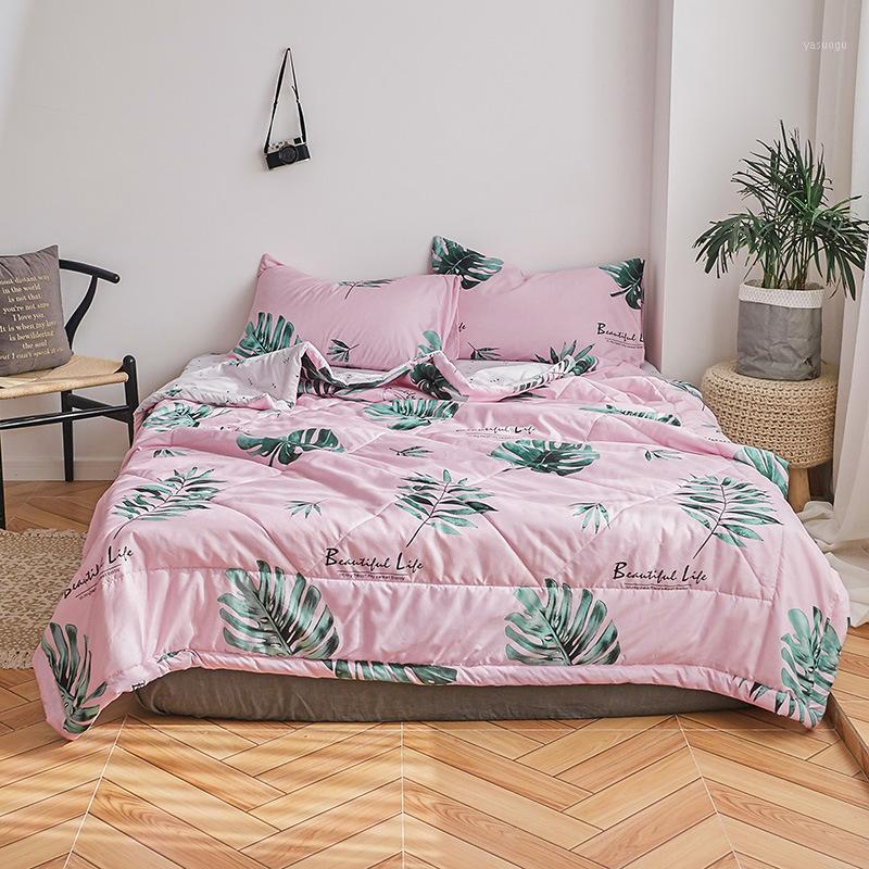

Summer Quilt Washed Cotton Air-conditioning Bed Quilt Machine Washable  Queen Size Blanket Comforter Summer Bedding1, Lavender