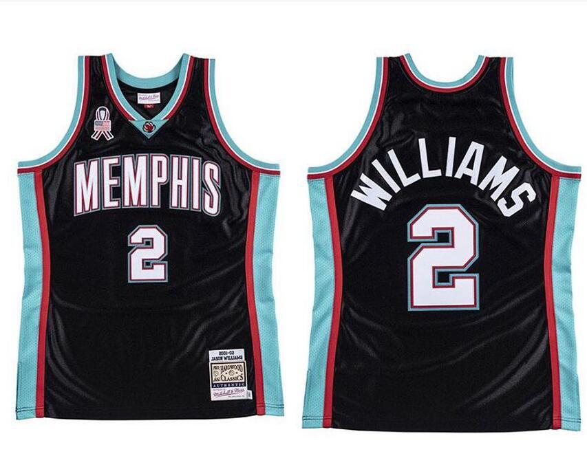 

Men's basketball Memphis Grizzlies 2 Jason Williams Mitchell & Ness 2001-02 Hardwoods Classics Authentic Jersey
