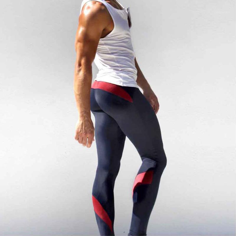 

male costumes men sportswear pants breathable fitness gym running tights pant men elastic sexy low waist jogging trousers1, Green