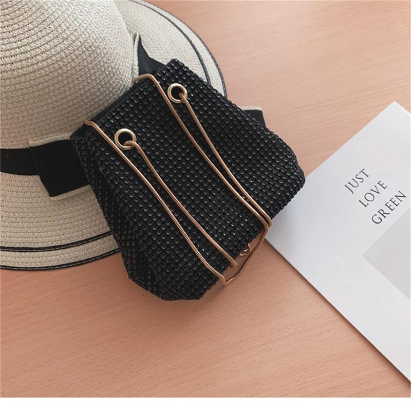 

Ladies Clutch Evening Bag Luxury Women Bag Shoulder Handbags Diamond Bags Lady Wedding Party Pouch Small Satin Totes, Silver