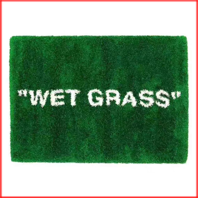 

Promotion !! Wet Grass Green Grasses Carpet Trend Home Plush Floor Mat Parlor Bedroom Large Rugs Supplier