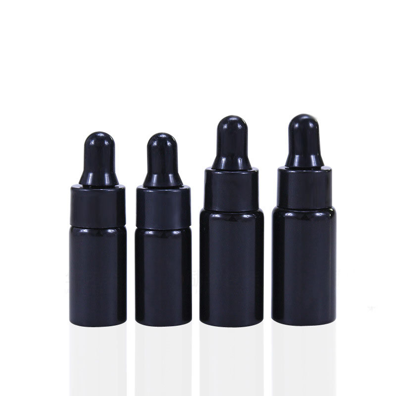 

3ml 5ml Mini Glass Essential Oil Perfume Bottles Liquid Reagent Pipette Eye Dropper Aromatherapy Bottles Black/White