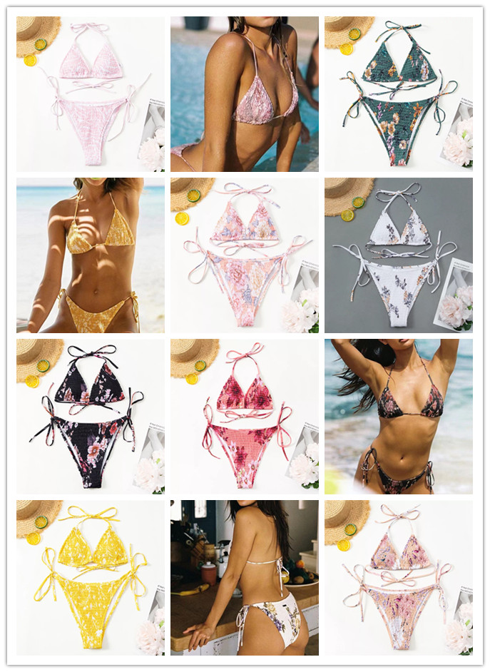 

Designer 2021 new split hot bikini women' fashion swimsuit swimsuit bandage sexy swimsuit sexy pad Trailer 8 styles