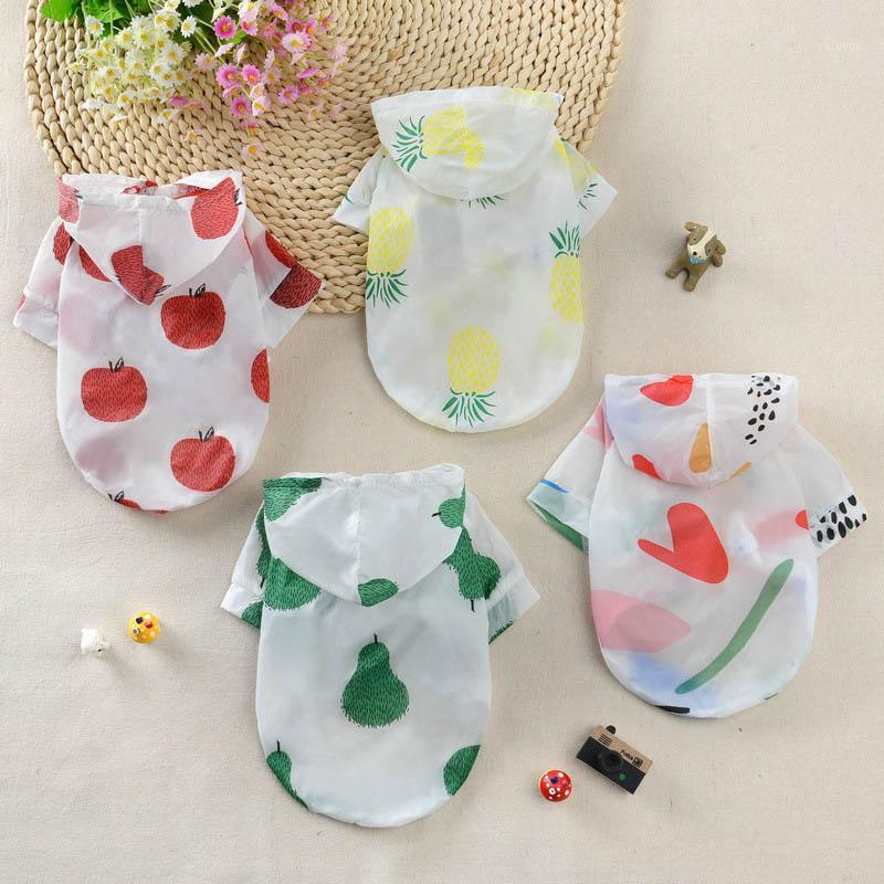 

Summer Dog Sun Clothes Fruit Print Pets Dogs Clothing Breathable Puppy Dog Costume Chihuahua Clothes For Small Dogs Outfit York1, Multi