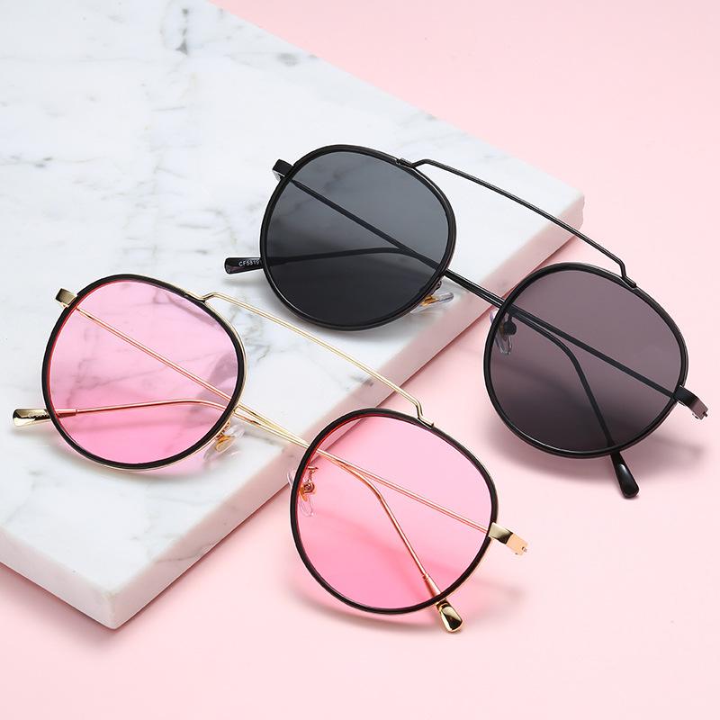 

Round Men's Sunglasses Vintage Sun Glasses for Man Europe Simple Trendy Acrylic Fashion Cmaos New Uv400 Driving Zonnebril Heren