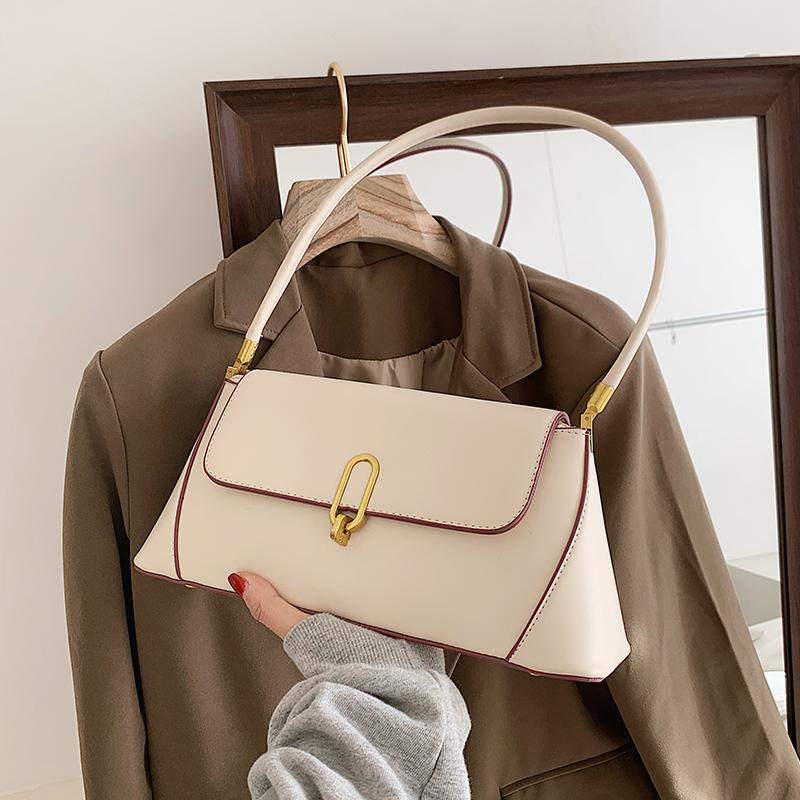 

Fashion Tote bag 2021 New Quality Pu Leather Small Square Bag Women's Designer Handbag Clutch Ins Travel Shoulder Armpit bags, Black