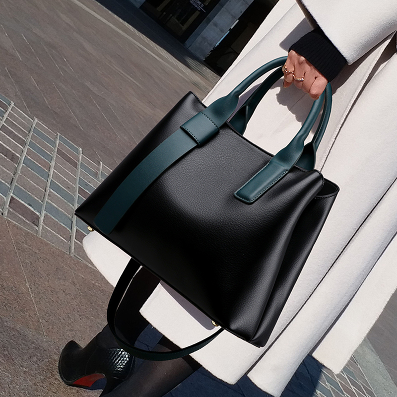 

Large Capacity Women Shoulder Bags Designer Brand Handbags Luxury Pu Leather Crossbody Bag Casual Totes Simply Buckets Bag Purse C0121, Small