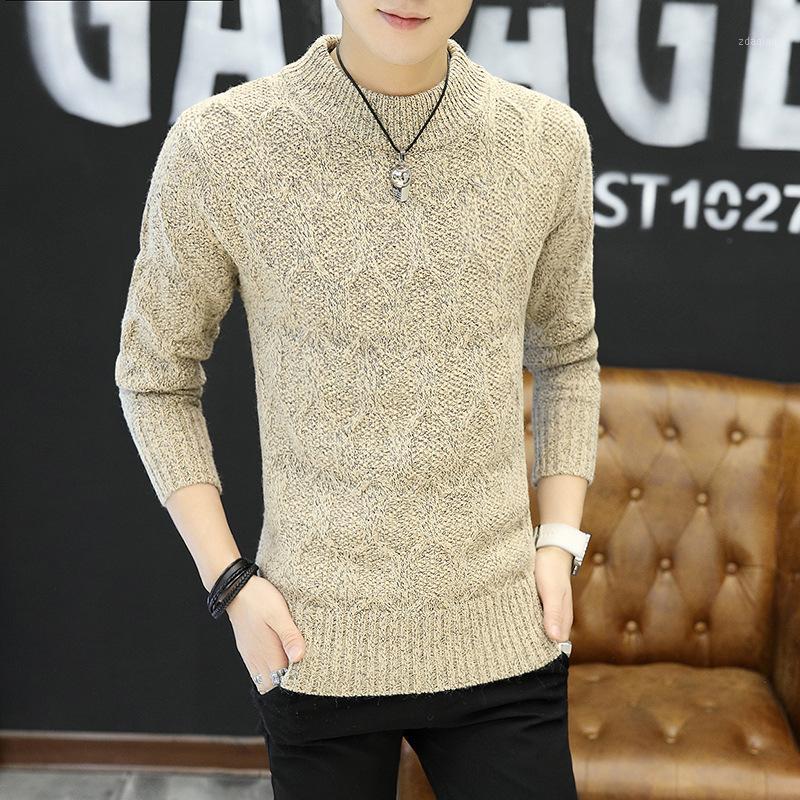 

2020 autumn men's sweater, slim collar, pin pin, pullover, men's sweater,1, Black