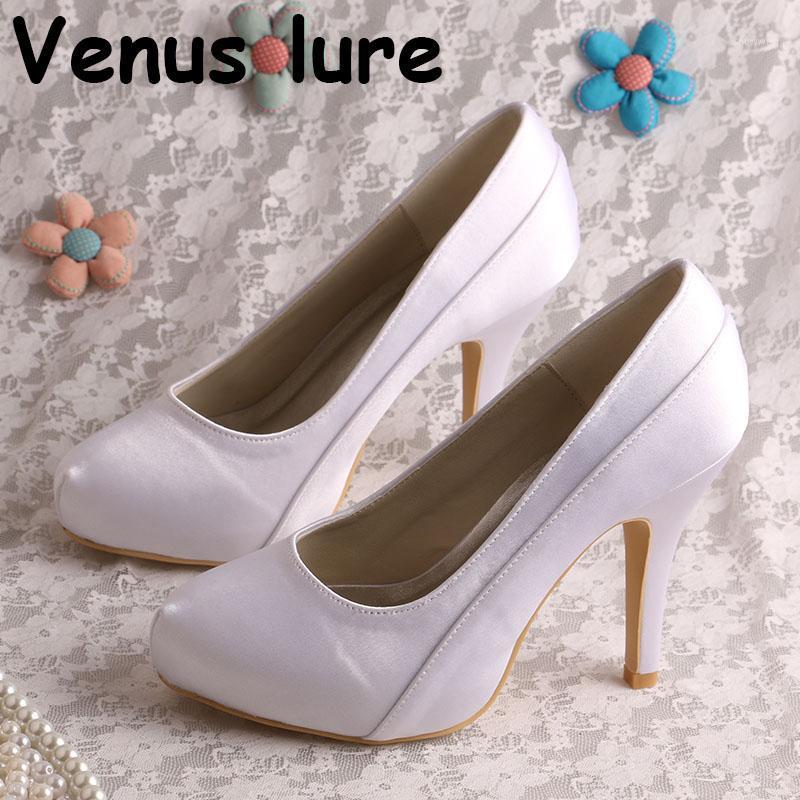 

22 Colors) White Platform Wedding Shoes for Bride Closed Toe Fashion Women Shoes1, Red
