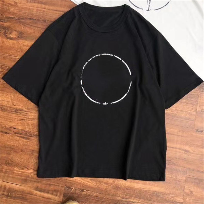 

Mens T Shirt 20ss Fashion Show badges Shadow print Polos T Shirts Short Sleeves Men and Women Stylist High Quality Hip Hop Tees, White