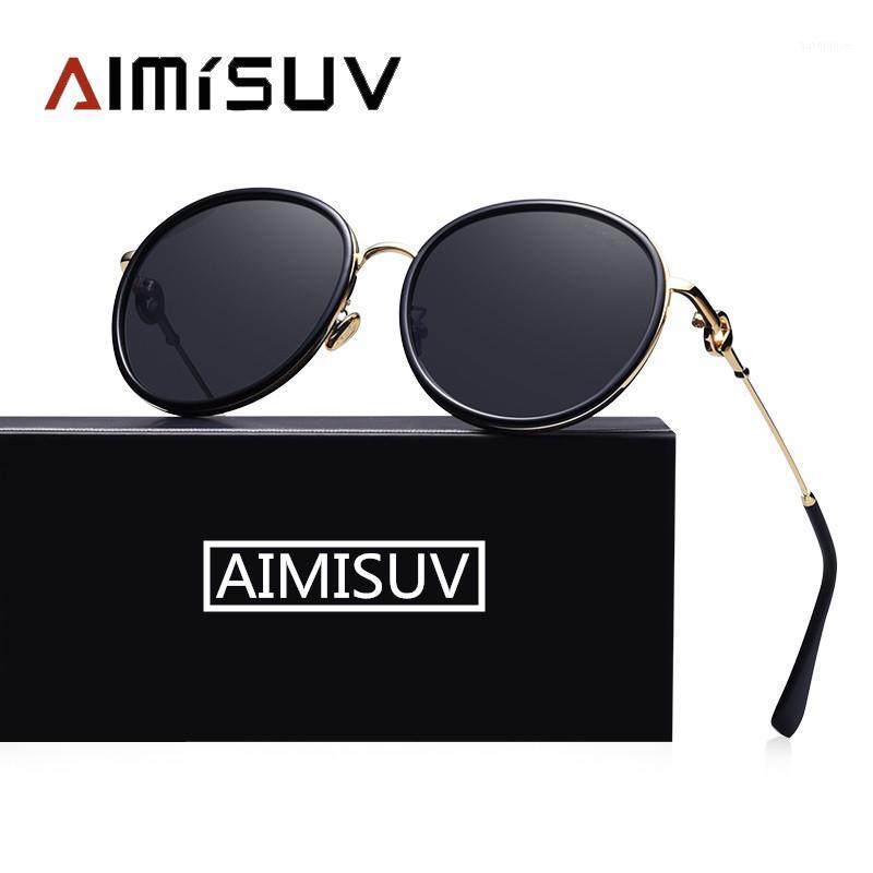 

AIMISUV Round Sunglasses Women Fashion Brand Designer Vintage Eyeware Female Driving Shades UV4001