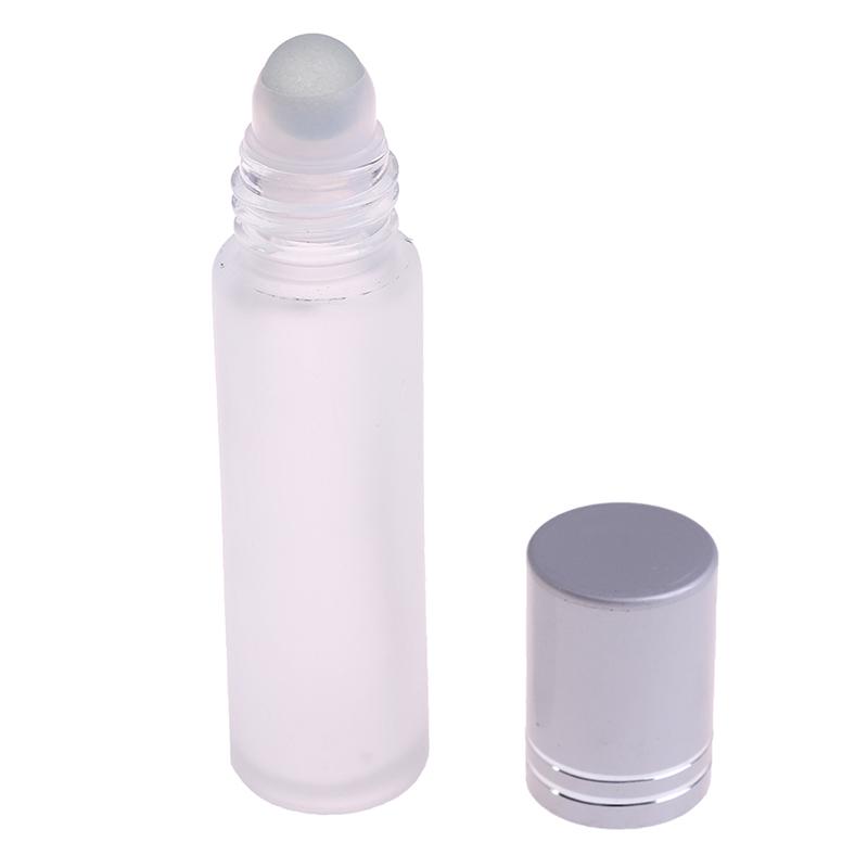

10ml Thick Amber Glass Roll On Essential Oil Empty Perfume Bottle 10cc Stainless Glass Roller Ball
