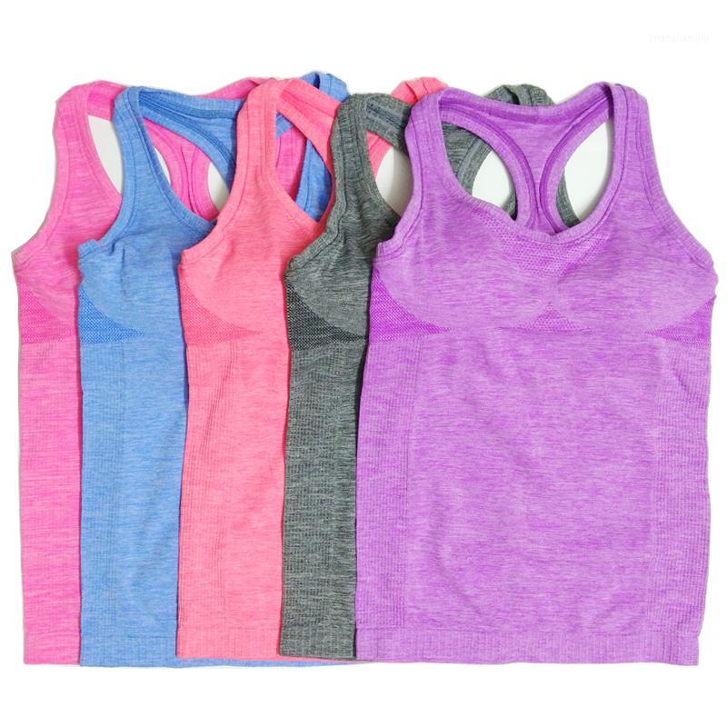 

Women' Yoga Sleeveless Shirts Running Sports Elastic Breathable Gym Fitness Vest Ladies Girls Exercise Tank Tops Bra Pink1, Blue