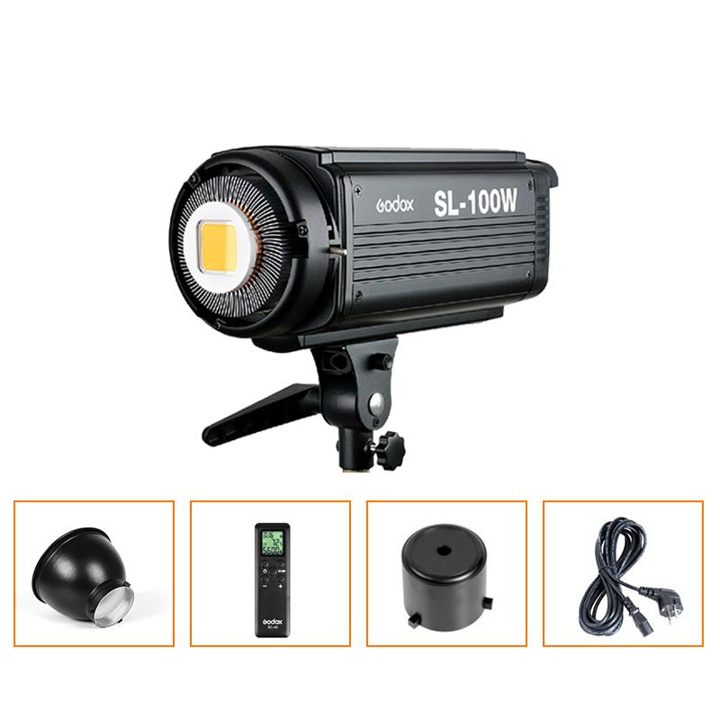 

Godox SL-100W Studio Continuous Bowens Mount Led Light Photography Lighting Bowens Mount 5600K LED Video Light Lamp 220V/110V