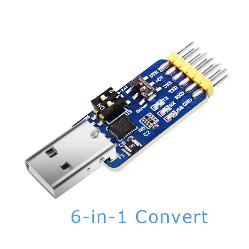 

Multifunctional USB-UART Converter USB-TTL/RS485/232,L-RS232/485/CAN,232-485) Serial Adapter, CH340/ CP2102 Drive