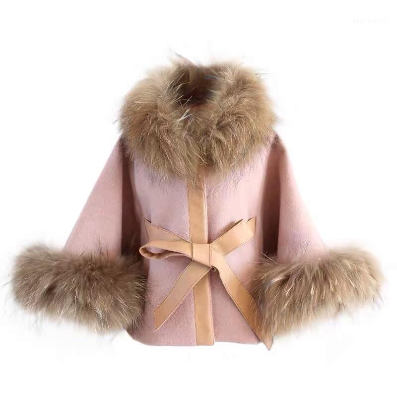 

2020Winter New Full-fashioned Children's Wear High Quality Feather Wool Jacket Girl's Wool Cloak Baby Girl Coat Baby Fur Coat1, Red