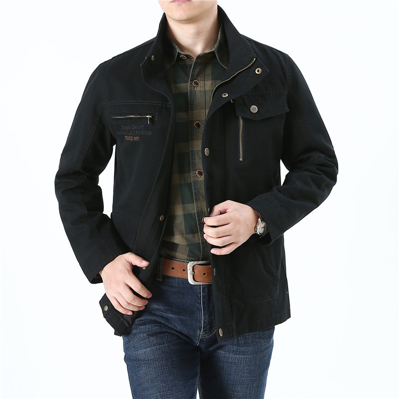 

2021 The New New Men's Hooded Coat, Casual Fashion Trend. Qu12, Army green.
