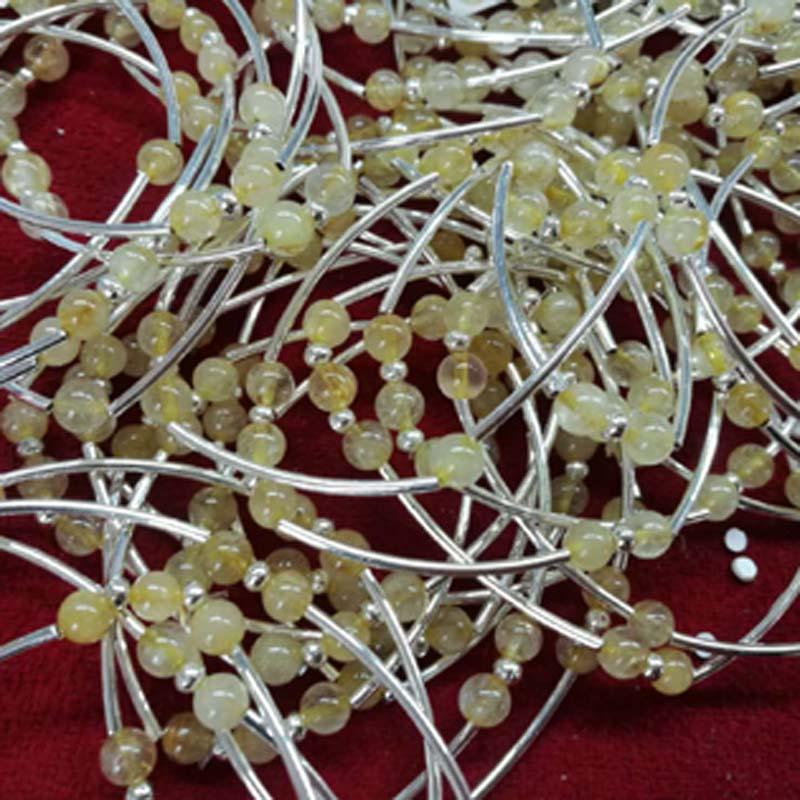 

Bangle Wholesale 200 Pcs Crystal Beads Bracelets Fashion Jewelry For Girls
