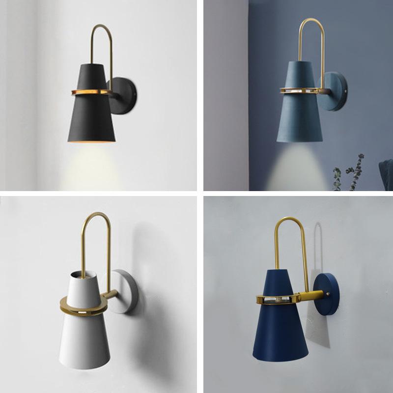 

Modern Nordic Minimalist Wall Lamp Creative LED Light For Living Room Aisle Bedroom Bedside Lamp Cafe Bar Indoor Lights e27